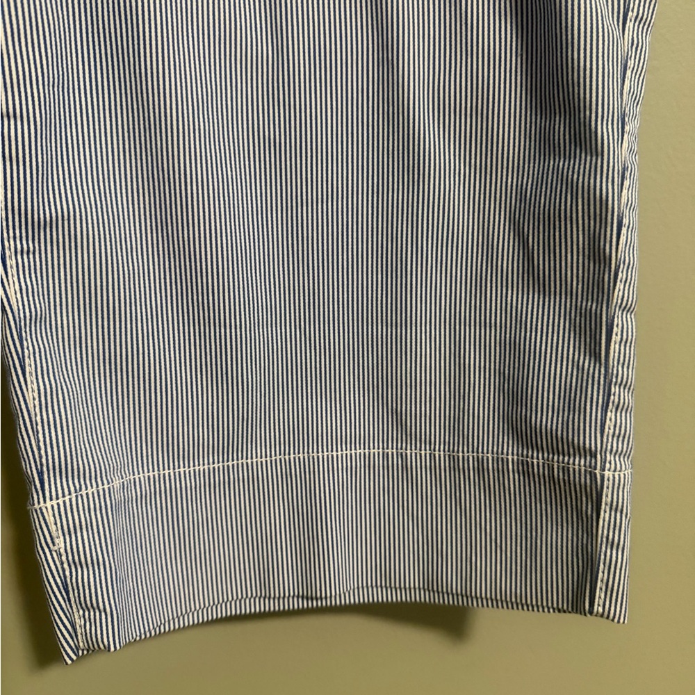 Talbots Blue and White Striped Wide Leg Nautical Crop Pants 16P NWT - Picture 5 of 11